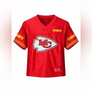 Kansas City Chiefs Women’s Cropped Jersey – Size Large